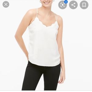 NWT J Crew scalloped cami